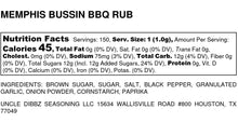 Load image into Gallery viewer, MEMPHIS BUSSIN' BBQ RUB
