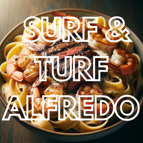 Surf & Turf Alfredo (Cuff Me Pasta)