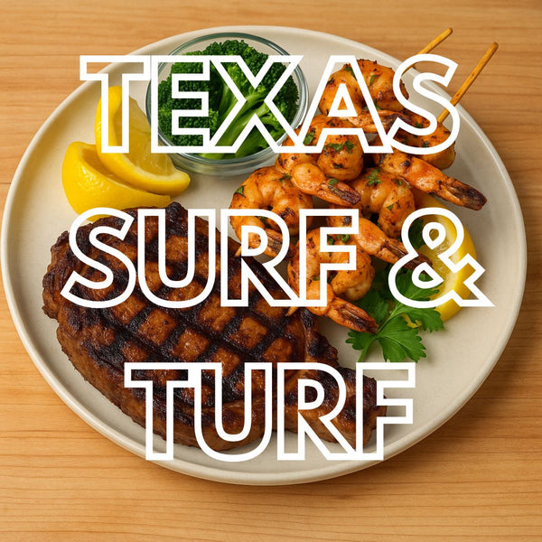 Texas Style Surf and Turf (Steak and Shrimp)