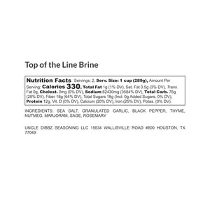 TOP OF THE LINE BRINE